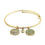 Thumbnail: Chrysalis Good Fortune August Peridot CZ Birthstone Crystal Expandable Bangle