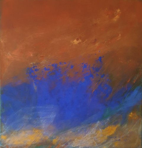 Peinture abstraite contemporaine de l'artiste française Anne Bataï.
