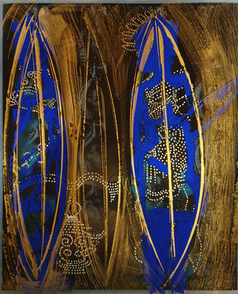 Peinture abstraite contemporaine de l'artiste française Anne Bataï.