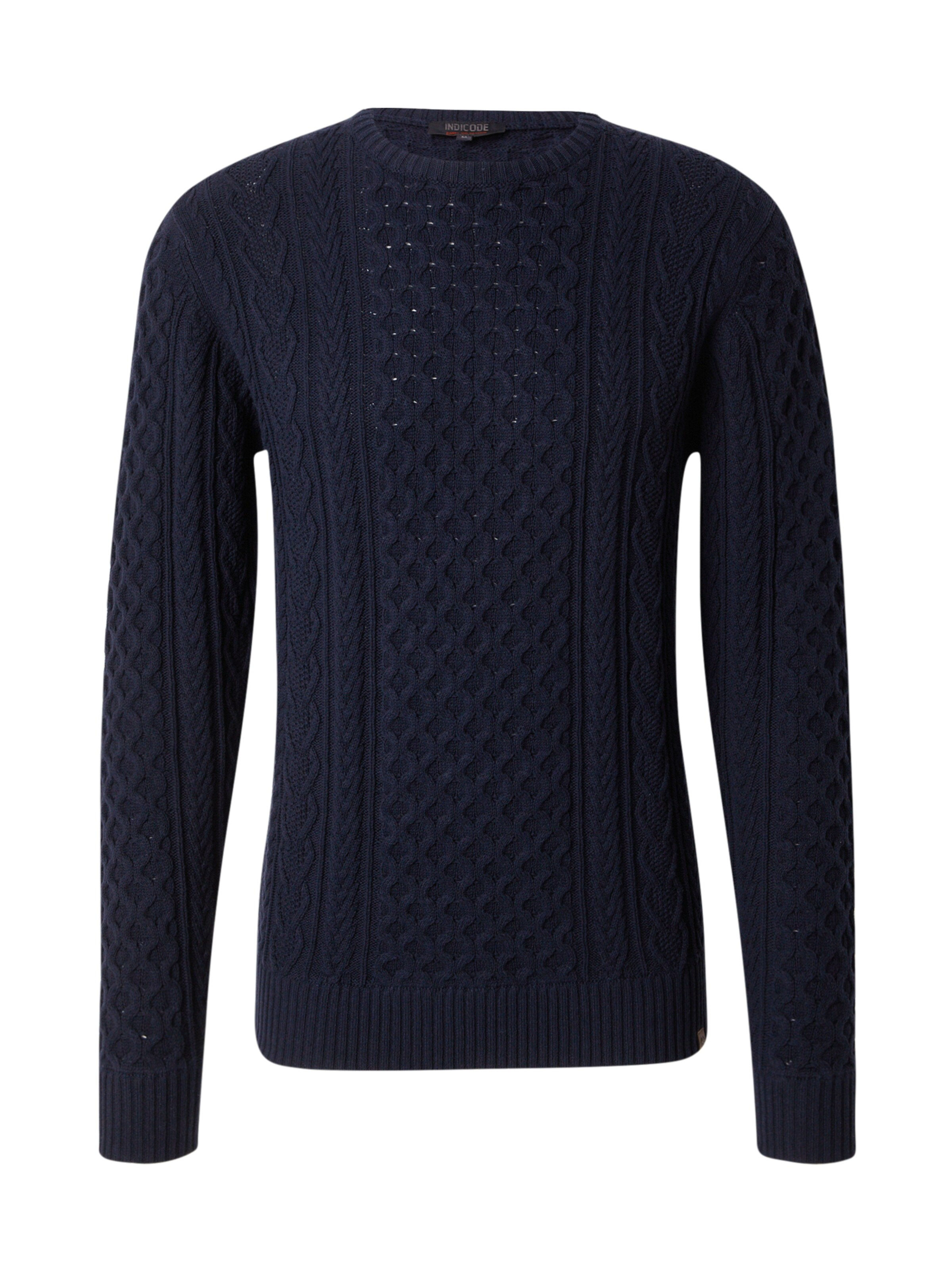 Indicode Belinski Knitted Jumper Navy
