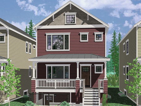 Traditional tri-plex housing style