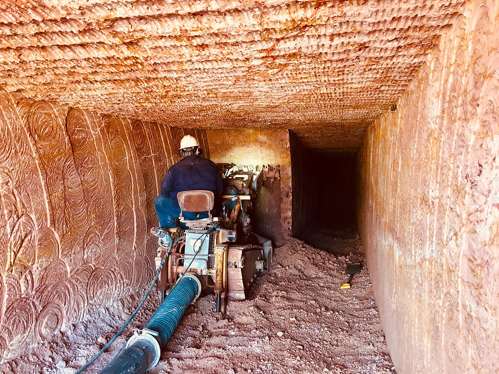 Excavating new hallway