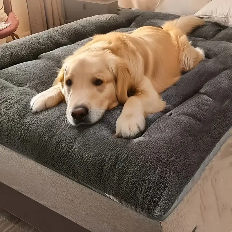 Extra-large plush dog bed/sofa/cat bed/dog house/cage mat, thick and super soft