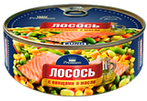 консервы лосось с овощами