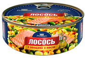 консервы лосось с овощами