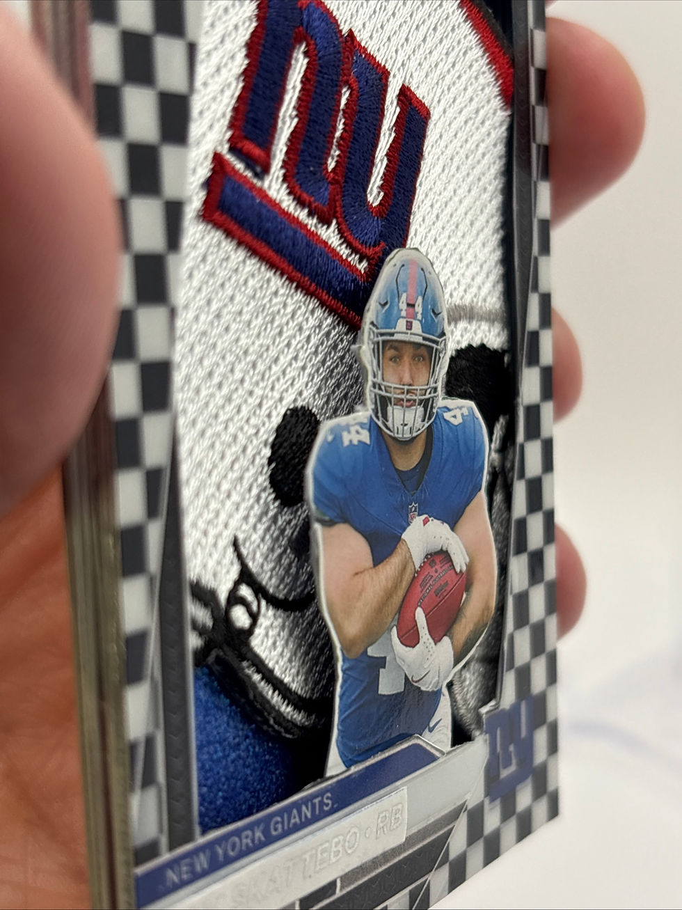 Thumbnail: Cam Skattebo Custom 3D Patchframe Card