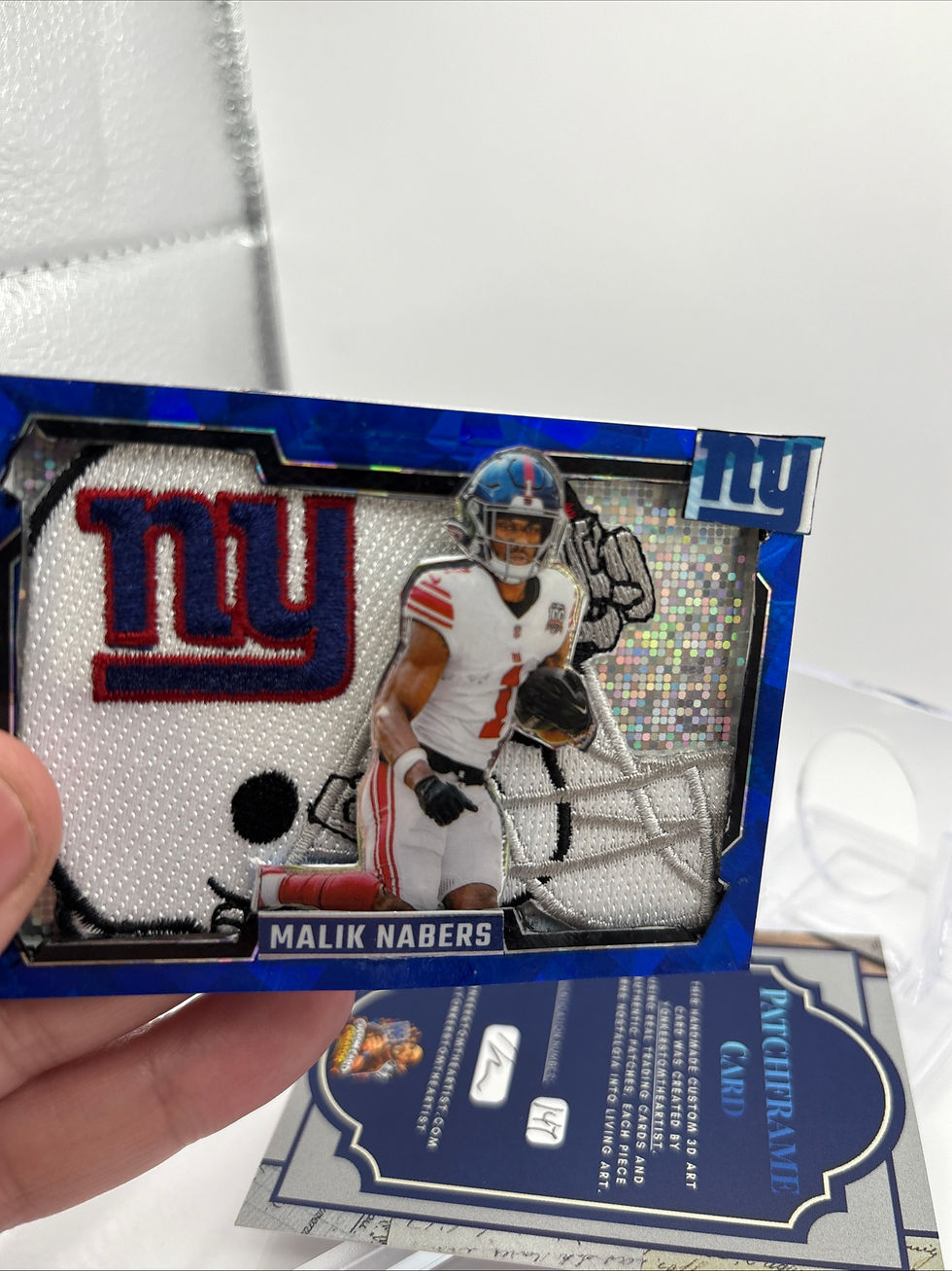 Thumbnail: Malik Nabers Custom 3D Patchframe Card