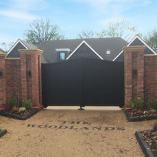 Front Black Swing Gate