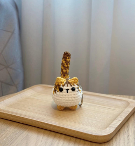 Crochet Cat Keychain | Crochetlovelise