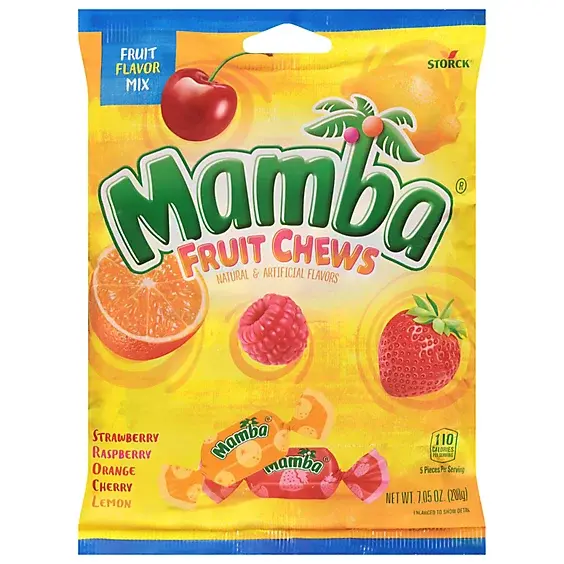 MAMBA FRUIT CHEWS PEG 3.53OZ