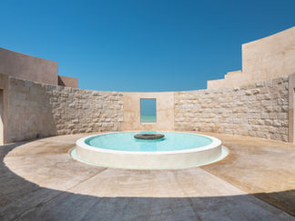 Circular pool in Amilla Maldives' Javvu Spa