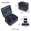 Thumbnail: Professional Leather Clapboard Cosmetic Bag Make Up Soft Sided