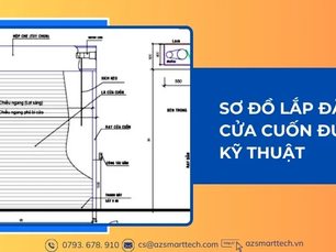 Sơ đồ lắp đặt cửa cuốn