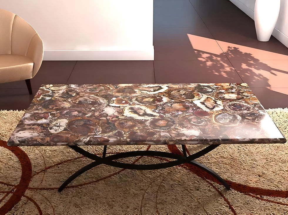Thumbnail: Petrified Wood Office Meeting Table Top