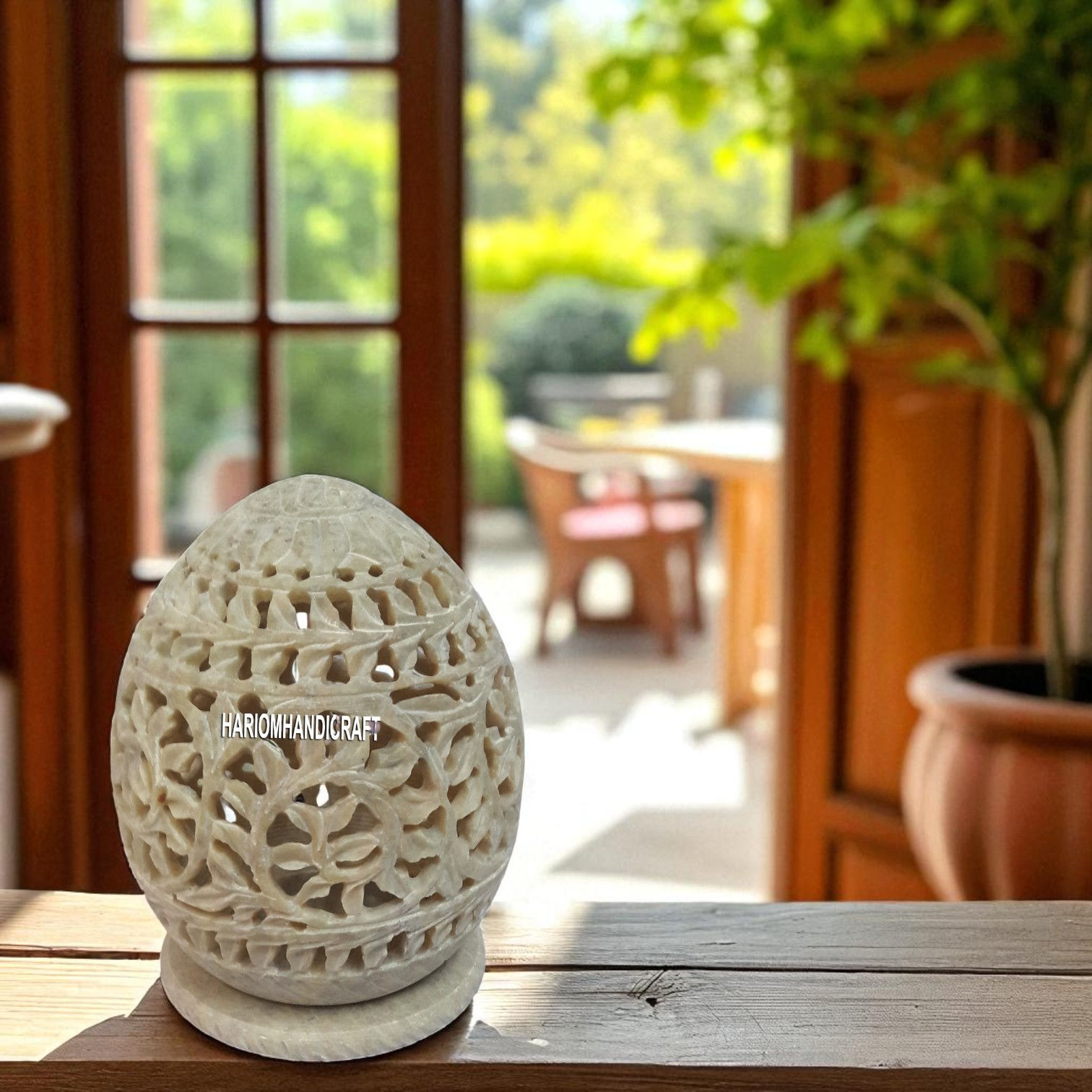 Marble Candle Holder Lamp