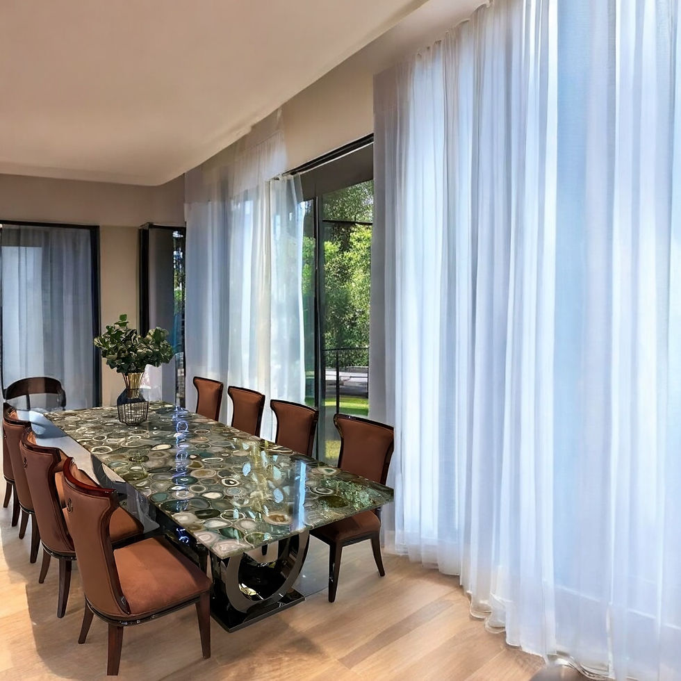 Thumbnail: agate dining table