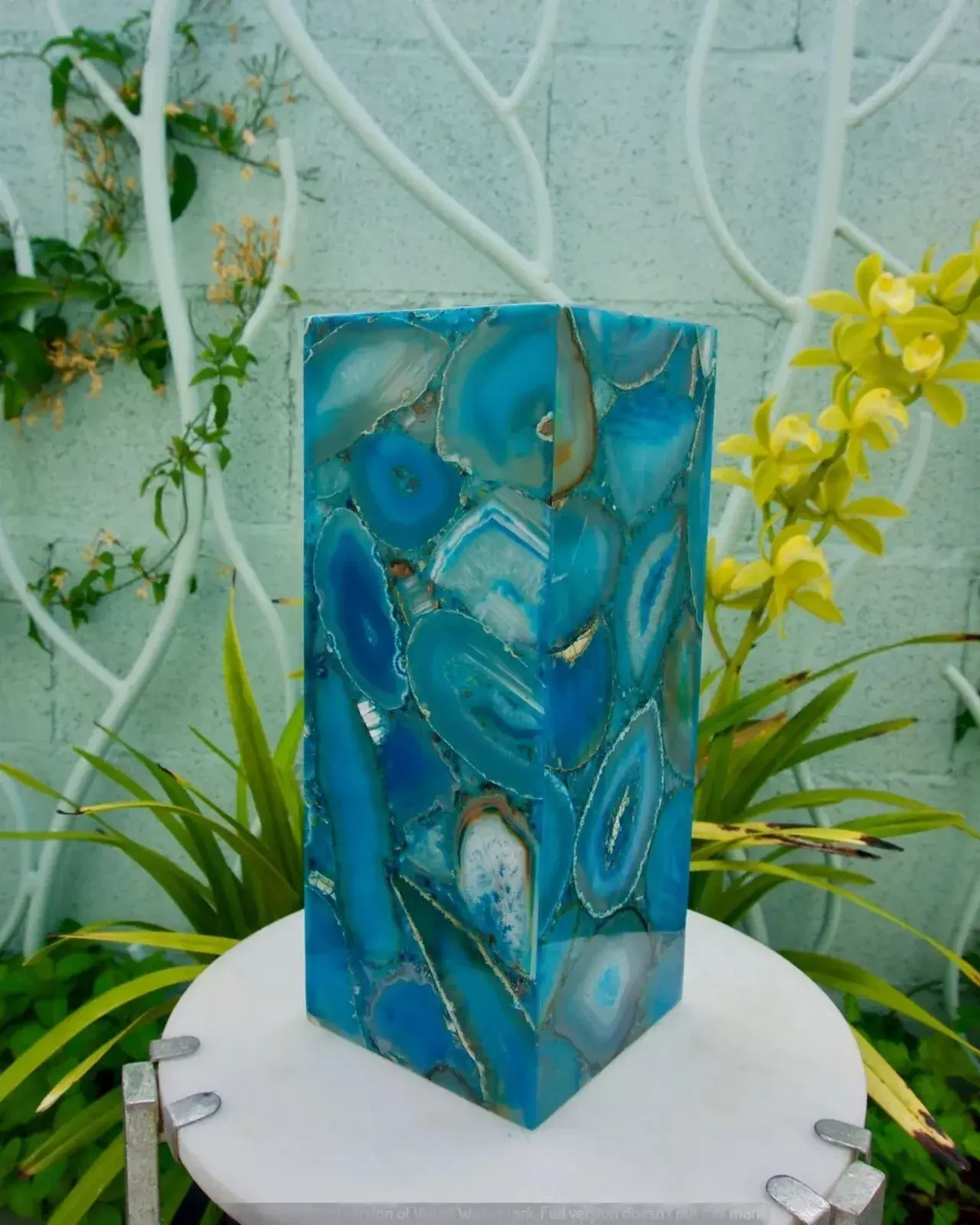 Blue Agate Decorative Lamp