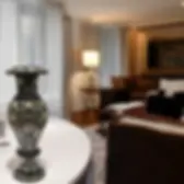 Classic Marble Flower Vase for Living Room