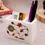Thumbnail: Handmade White Marble Pen Stand Inlay Work Design For Office Table Decors & Gift