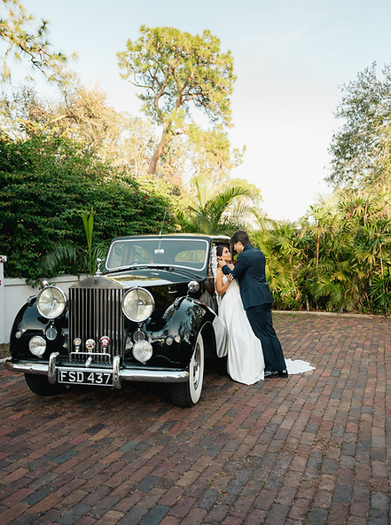 Bride and groom at Palmetto Estates Florida