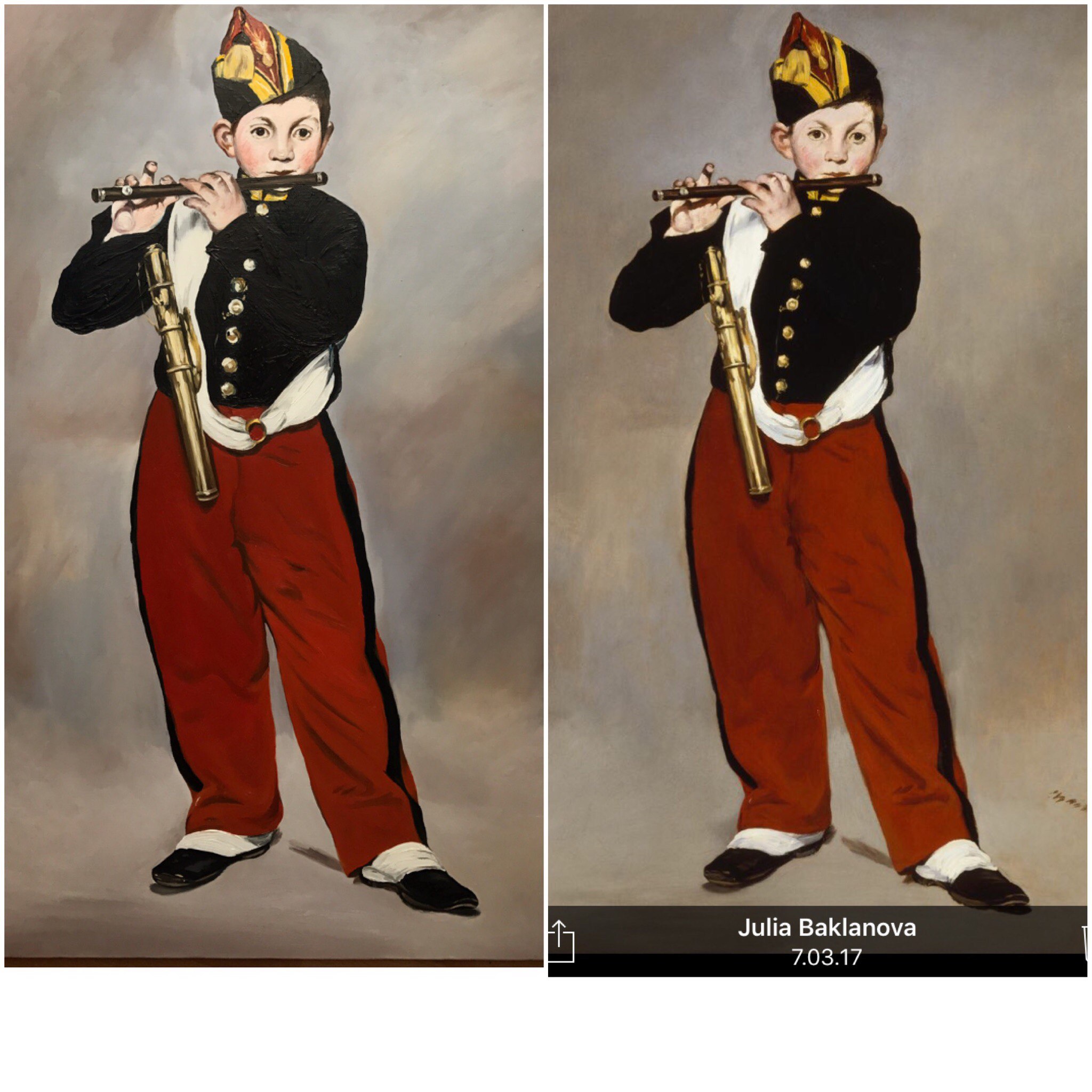 Эдуард мане флейтист описание картины