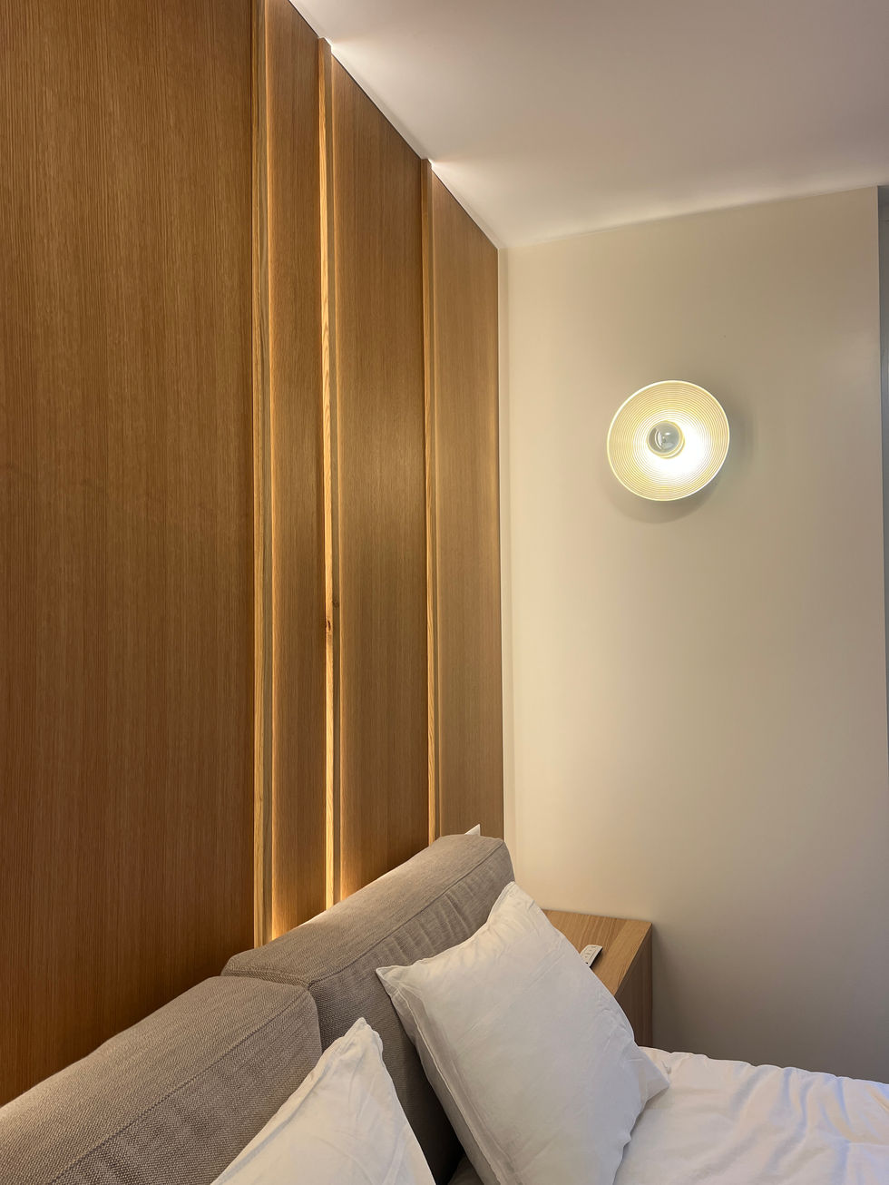 boiseire, legno , marmo , led