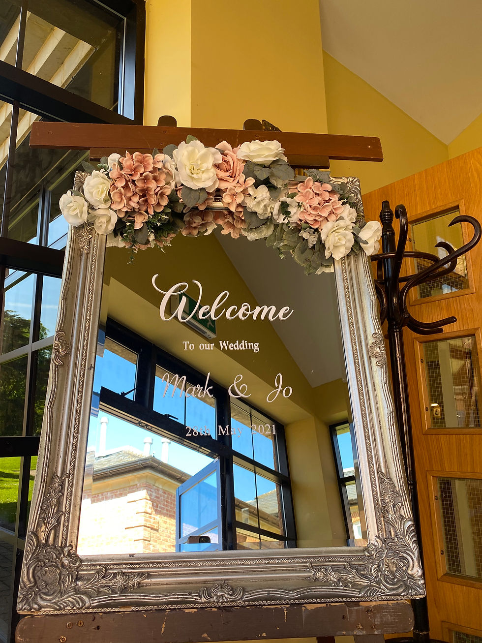 Thumbnail: Welcome to our Wedding sign - Silver