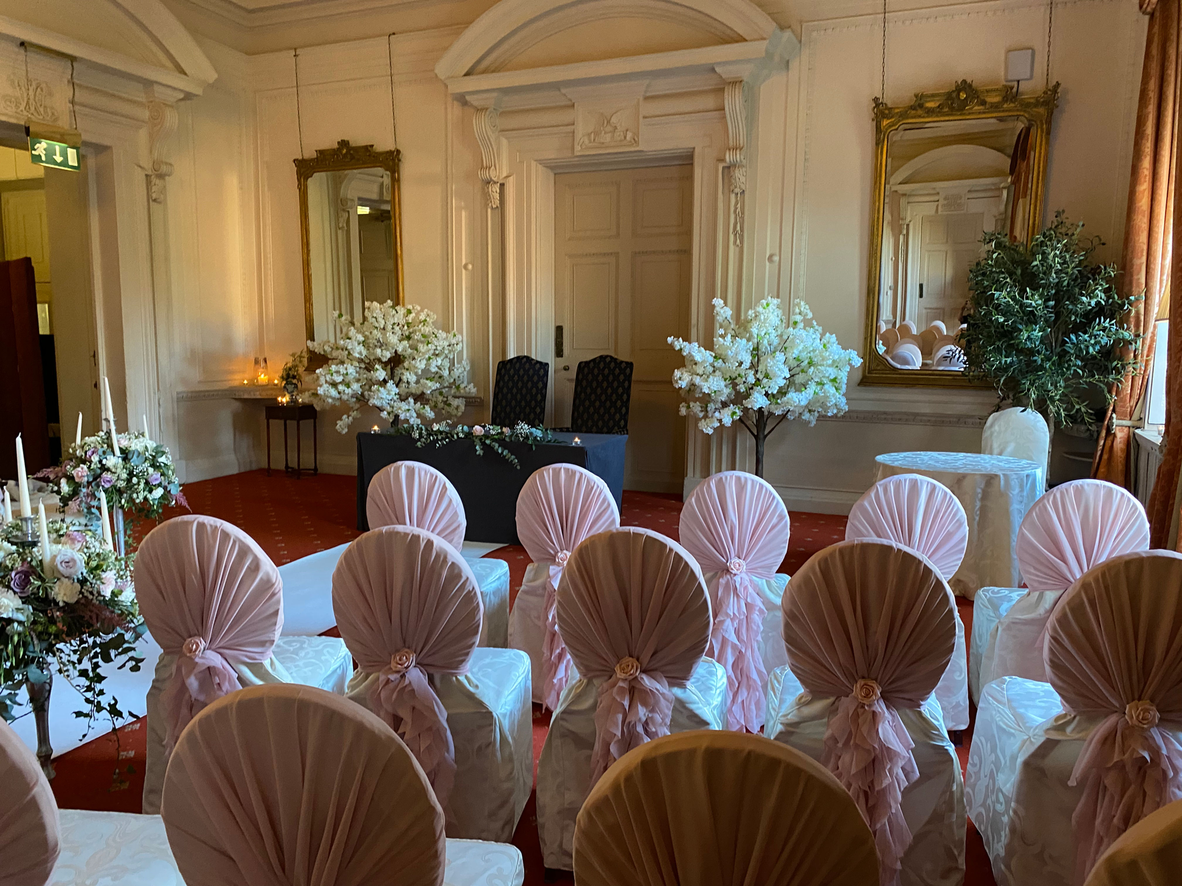 Large Ivory Blossom Tree Centrepieces