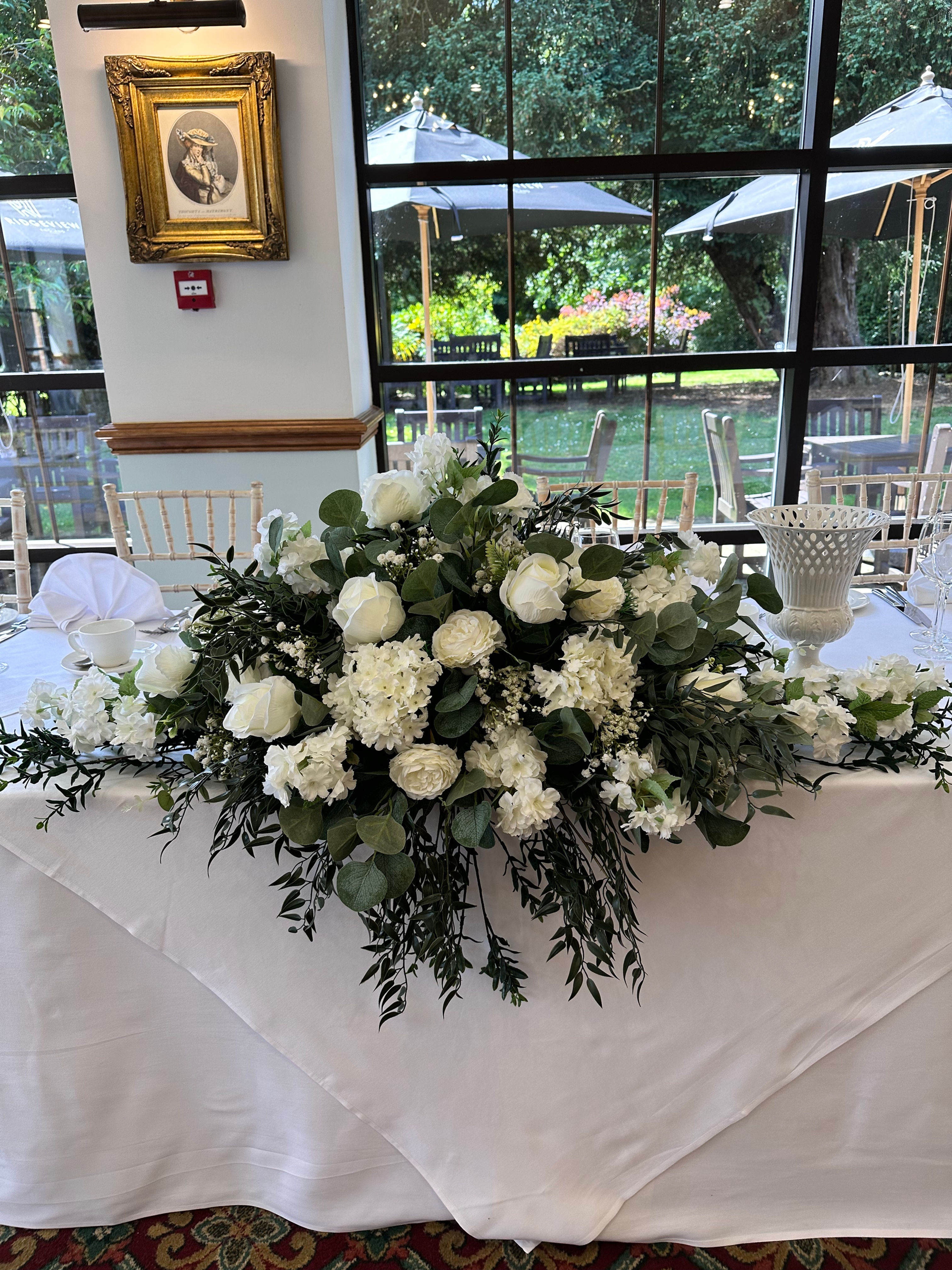 Large Floral top table arrangement