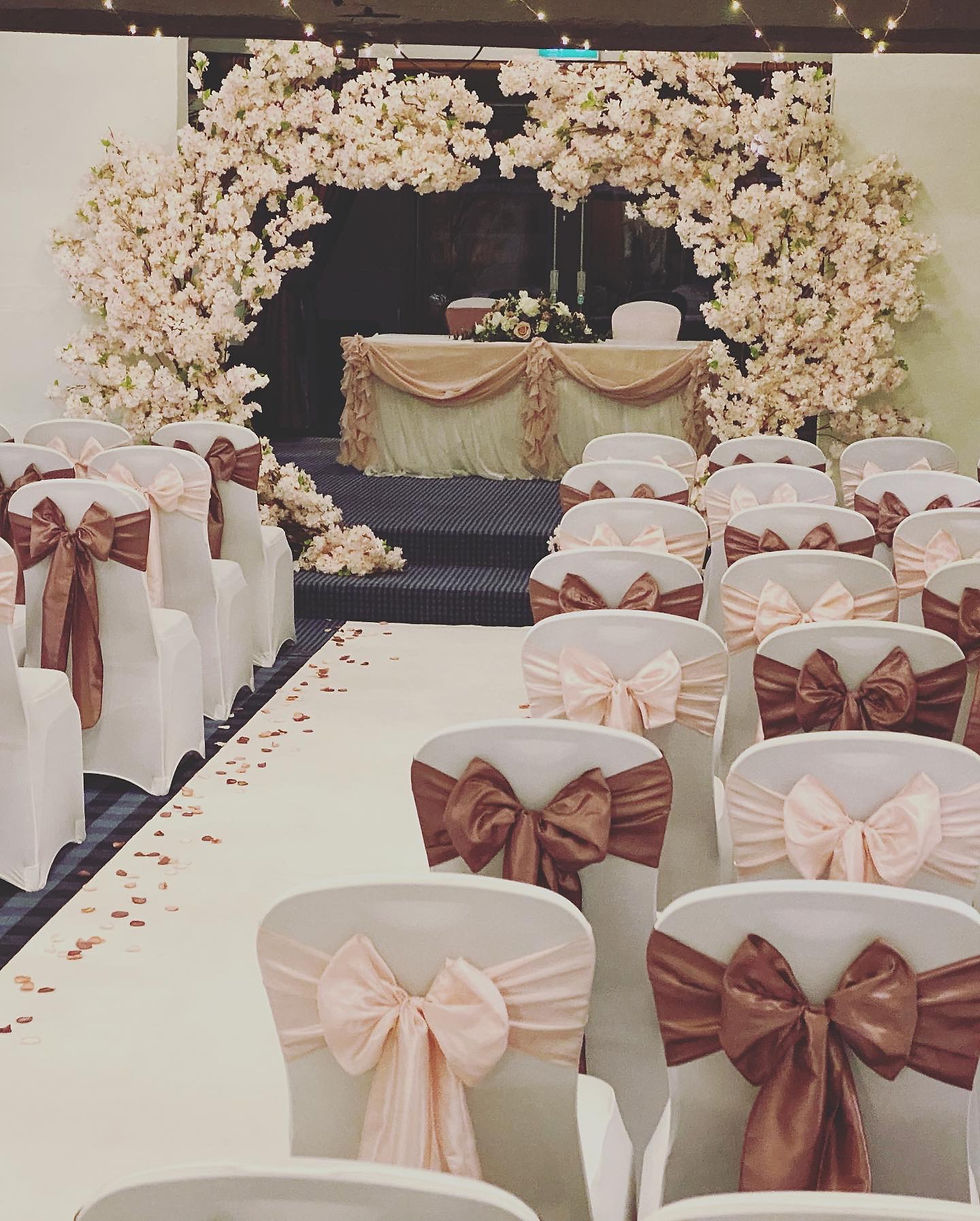 Thumbnail: Chair Covers & Taffeta Bow