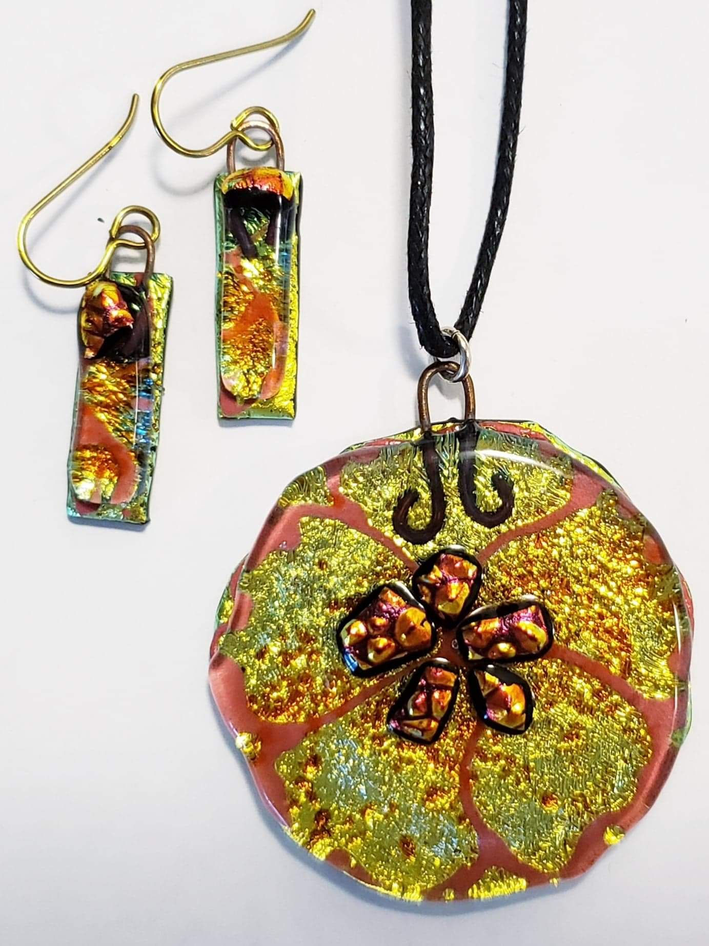 Golden Hibiscus Pendent