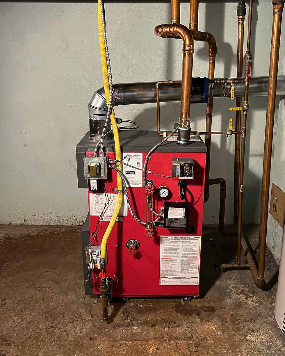 Close-up view of a well-maintained boiler system ready for winter