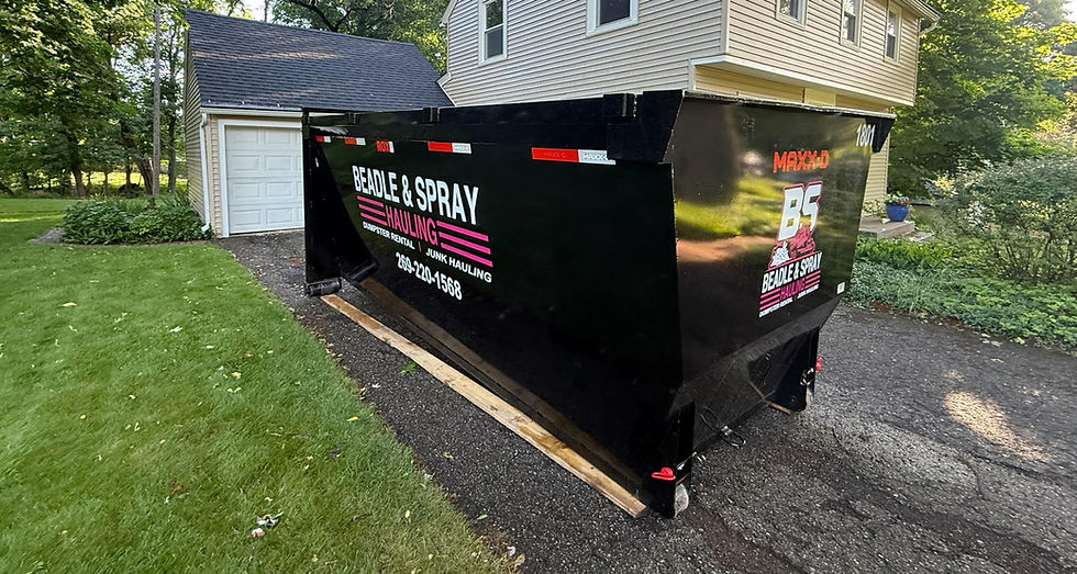 20 Yard Dumpster in Kalamazoo by Beadle & Spray Hauling