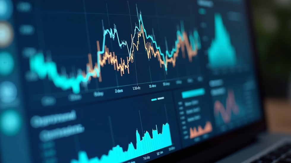 Close-up view of a digital marketing dashboard showing social media analytics