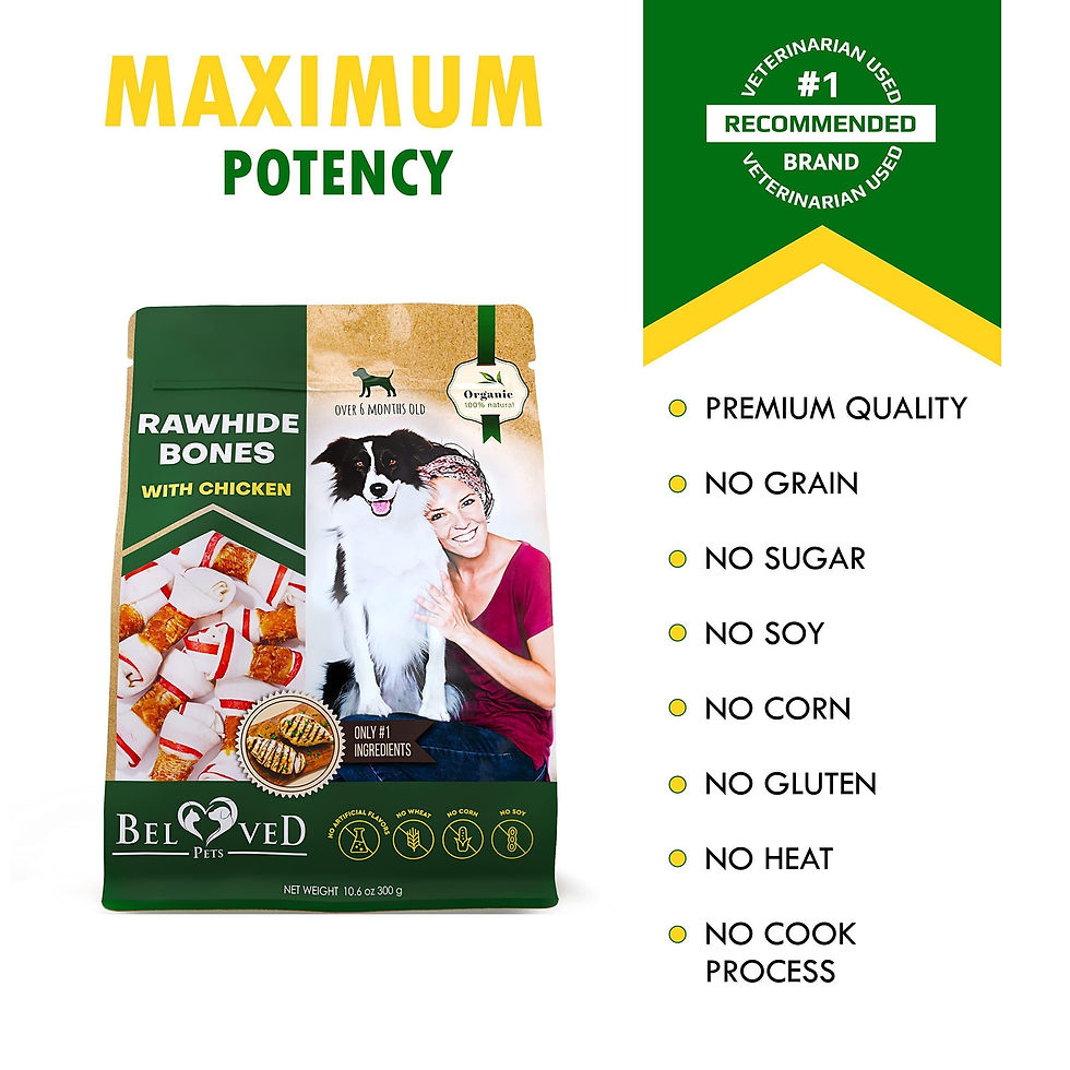 Thumbnail: Dog Rawhide Sticks Wrapped with Chicken Pet Natural Chew Treats Grain Free Snack