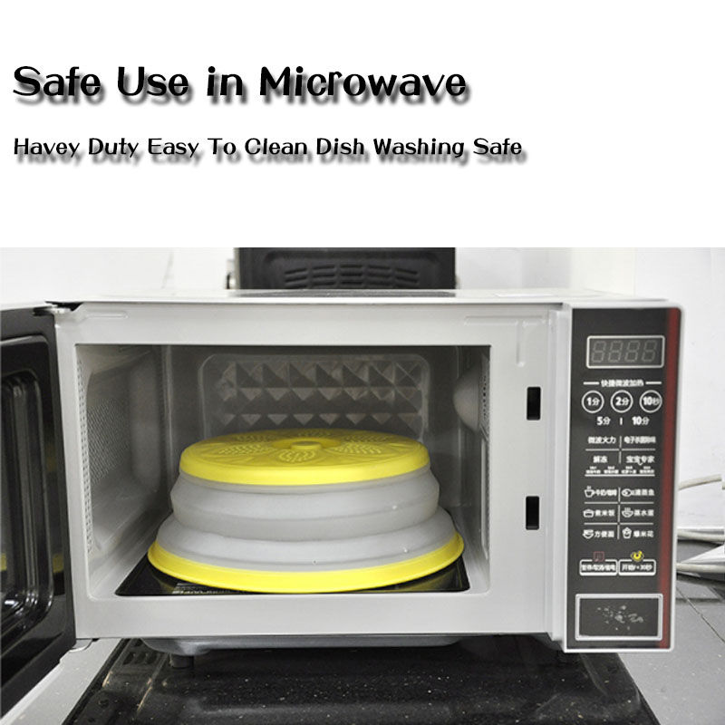 Thumbnail: KG-003 Silicone Collapsible Cover Folding Microwave Lid Plate Cover Colander