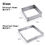 Thumbnail: BA-039 Square Adjustable Cake Mould