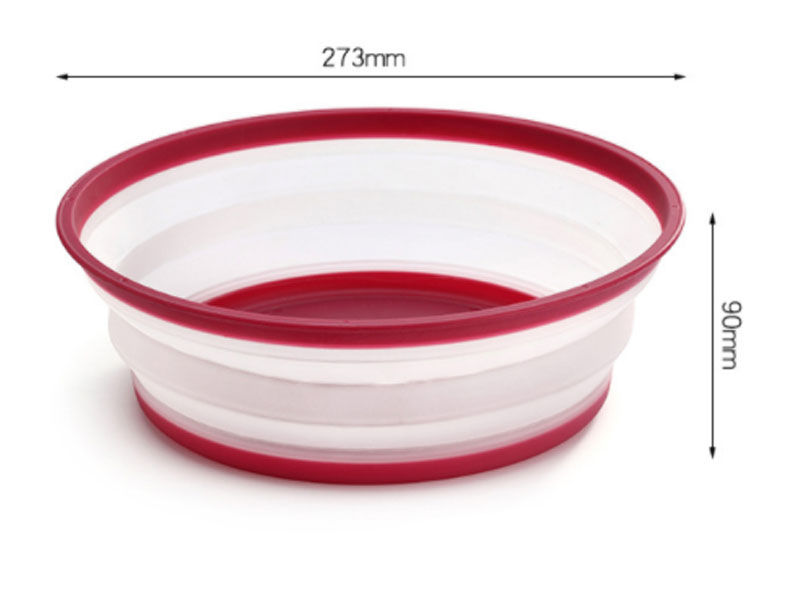 Thumbnail: KG-003 Silicone Collapsible Cover Folding Microwave Lid Plate Cover Colander