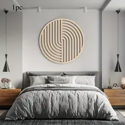 Modern Geometric Wooden Wall Art