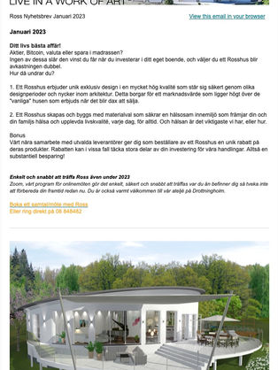 Ross nyhetsbrev Januari 2023