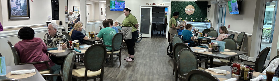 Residents and Guests Enjoying Lunch in Chef's Pick