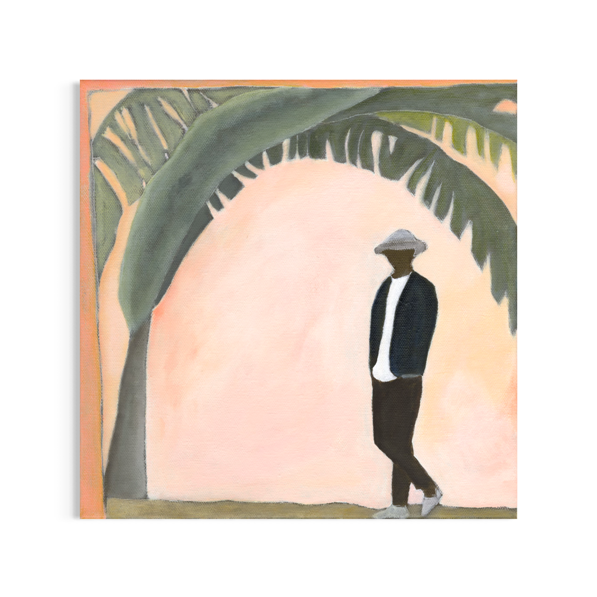 Going Slow limited edition fine art print by Penny Byrne – relaxed tropical coastal scene with soft light and calm atmosphere