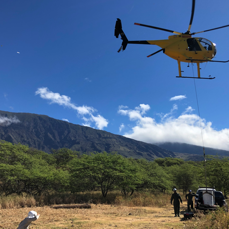 Helicopter operations to transport materials
