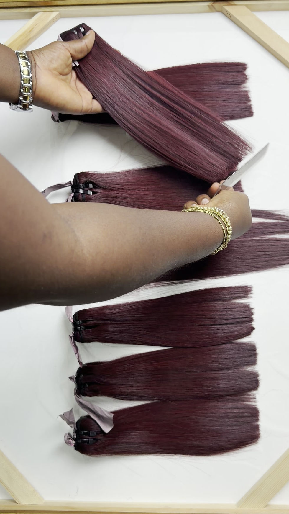 Thumbnail: VIETNAMESE SINGLE DONOR BONE STW DARK BURGUNDY BUNDLE SET