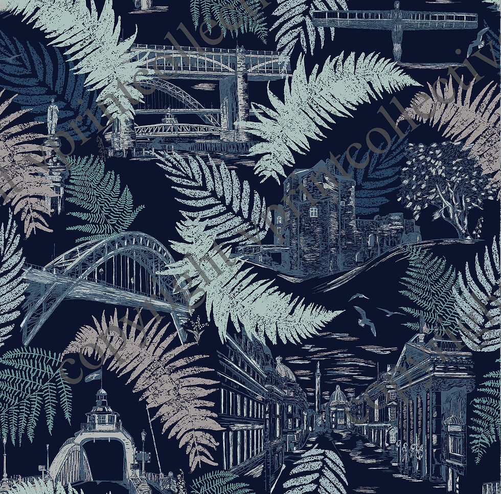 Thumbnail: Northern Dreams - Navy-Classic Wallpaper