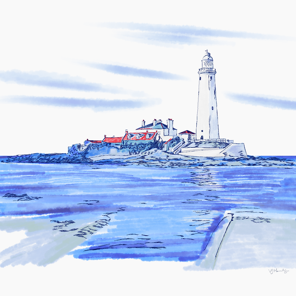 Thumbnail: Set of 5 Royal Blue Coastal Tiles
