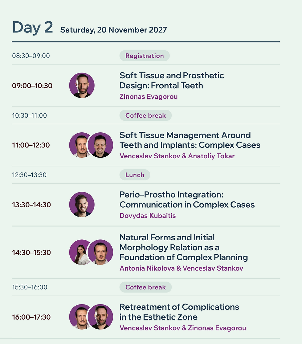 Programme - Day 2, 20 November 2027