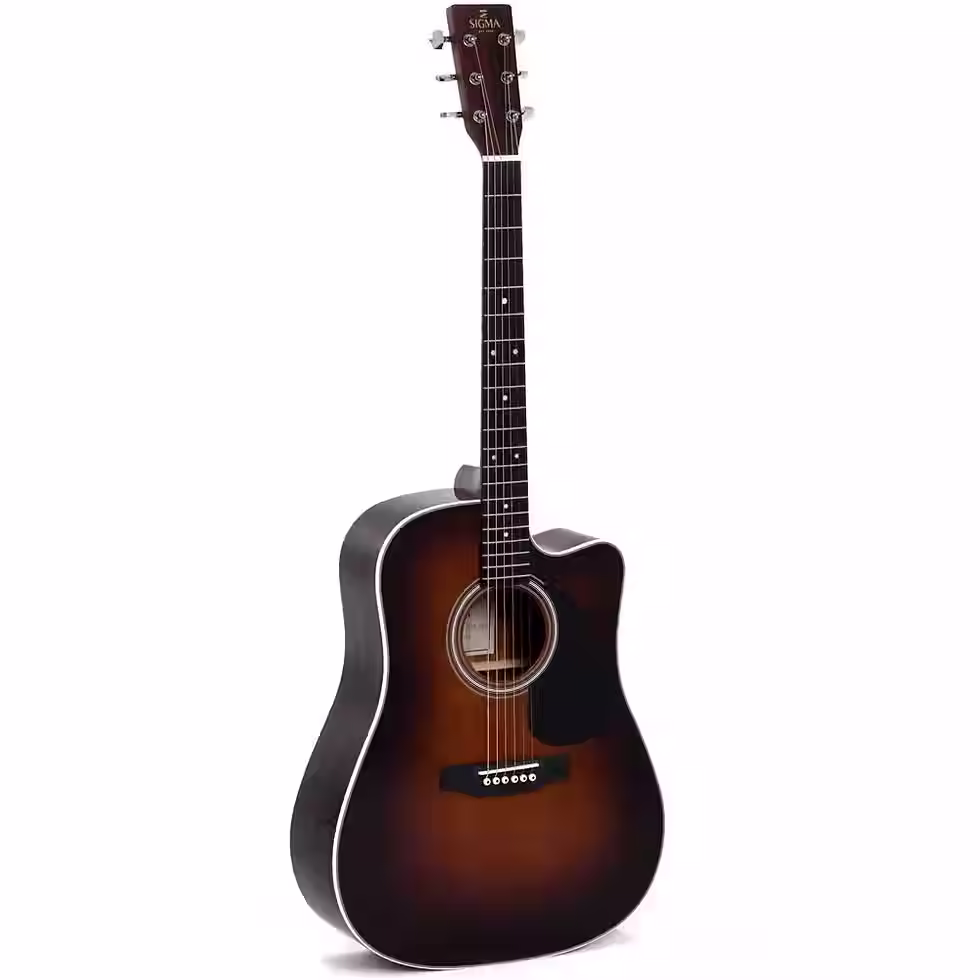 Thumbnail: Sigma DTC-1E-SB Acoustic Guitar w/ Solid Spruce Top Cutaway & Pickup (Sunburst)