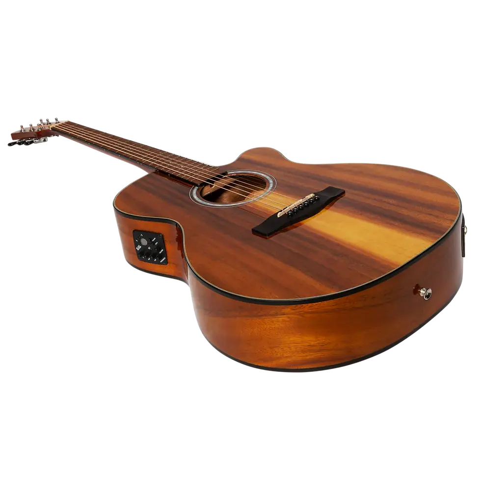 Thumbnail: Martinez '51 Series' Folk Size Cutaway Acoustic-Electric Guitar Koa (Gloss)