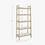 Thumbnail: Wood White-Top Bookcase Display Shelf, Natural